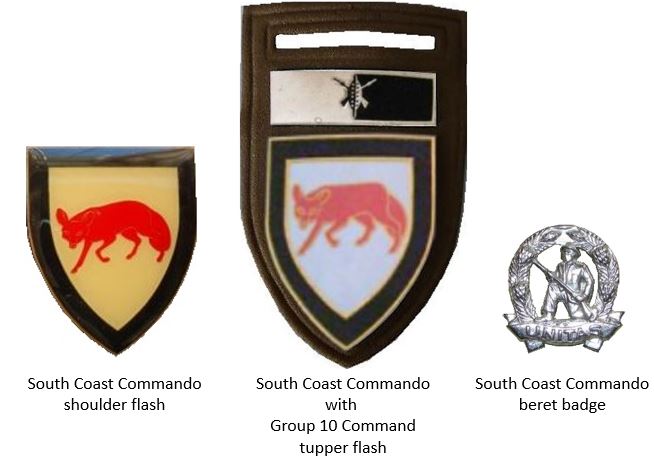 Coat of arms (crest) of the South Coast Commando, South African Army
