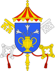 Arms (crest) of Basilica of Our Lady of Begona, Bilbao