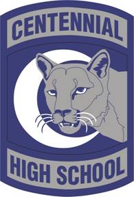 Coat of arms (crest) of Centennial High School Junior Reserve Officer Training Corps, US Army