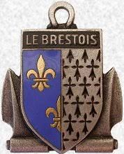 Coat of arms (crest) of the Frigate Le Brestois (F762), French Navy