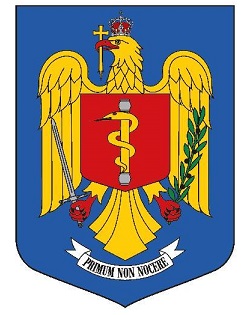 Coat of arms (crest) of Medical Directorate, Ministry of Internal Affairs, Romania