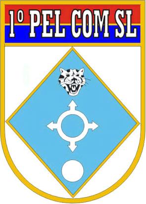 Coat of arms (crest) of the 1st Jungle Signal Platoon, Brazilian Army