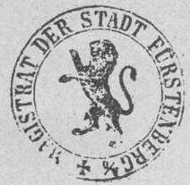 Siegel von Fürstenberg/Oder