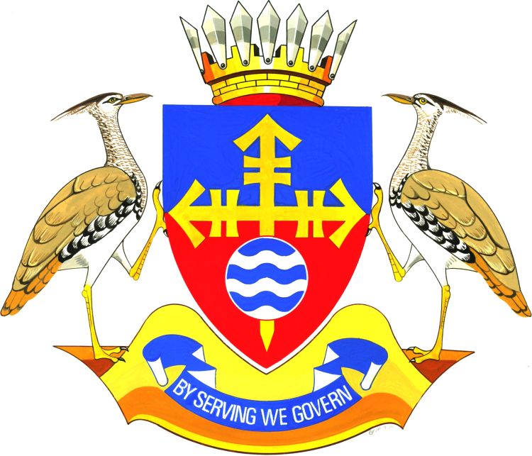 Arms (crest) of John Taolo Gaetsewe