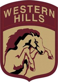 Coat of arms (crest) of Western Hills High School Junior Reserve Officer Training Corps, US Army