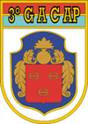 Coat of arms (crest) of the 3rd Selfpropelled Field Artillery Group, Brazilian Army