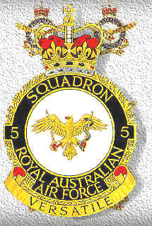 Coat of arms (crest) of the No 5 Squadron, Royal Australian Air Force