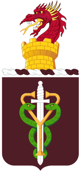 Coat of arms (crest) of 74th Medical Battalion, US Army