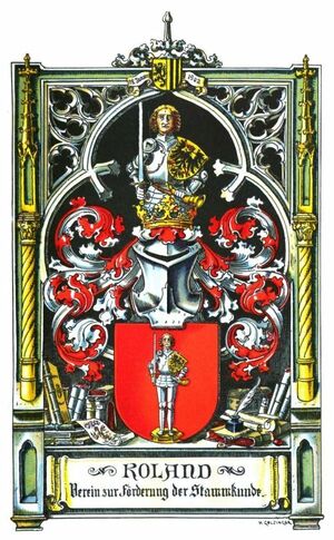 Coat of arms (crest) of Der Roland, Verein zur Förderung der Stamm-, Wappen- und Siegelkunde