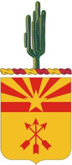 Arms of 180th Field Artillery Regiment, Arizona Army National Guard