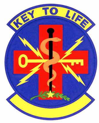 Coat of arms (crest) of the 870th USAF Contingency Hospital, US Air Force