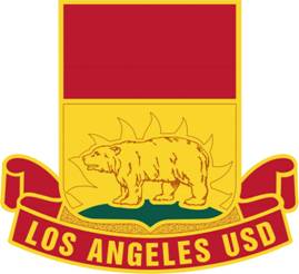 Coat of arms (crest) of Fairfax High School Junior Reserve Officer Training Corps, Los Angeles Unified School District, US Army