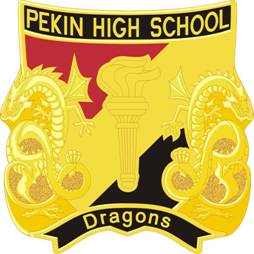 Coat of arms (crest) of Pekin Community High School Junior Reserve Officer Training Corps, US Army