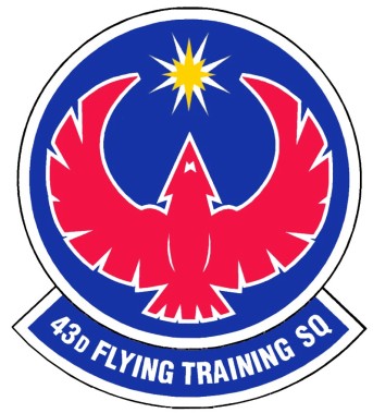 Coat of arms (crest) of the 43rd Flying Training Squadron, US Air Force