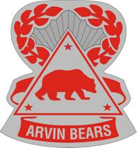 Coat of arms (crest) of Arvin High School Junior Reserve Officer Training Corps, US Army