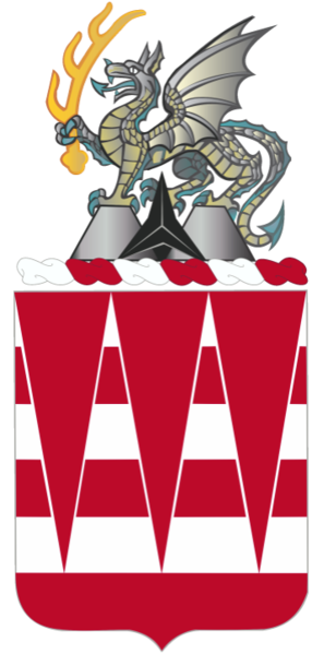 Coat of arms (crest) of the 63rd Engineer Battalion, US Army