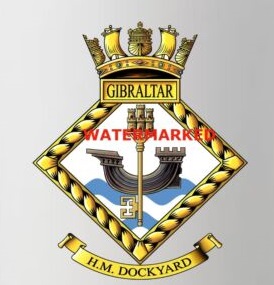 Coat of arms (crest) of the H.M. Dockyard Gibraltar, Royal Navy