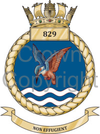 Coat of arms (crest) of the No 829 Squadron, FAA