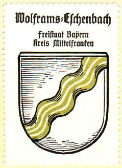 Wappen von Wolframs-Eschenbach/Coat of arms (crest) of Wolframs-Eschenbach