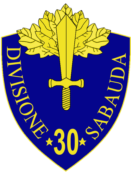 File:30th Infantry Division Sabauda, Italian Army.png