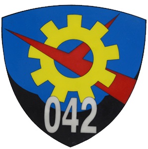 Coat of arms (crest) of the Technical Squadron 042, Indonesian Air Force