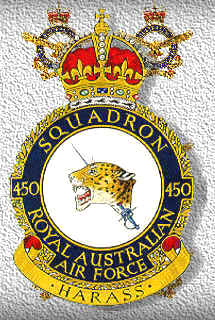 Coat of arms (crest) of the No 450 Squadron, Royal Australian Air Force