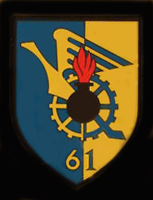 Coat of arms (crest) of the Air Force Munitions Depot 61, German Air Force