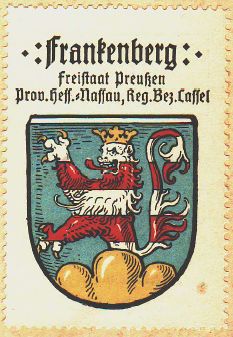 Wappen von Frankenberg/Coat of arms (crest) of Frankenberg