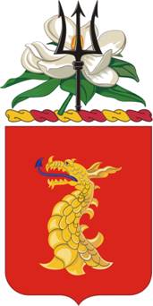 Arms of 114th Field Artillery Regiment, Mississippi Army National Guard