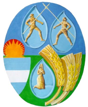 Escudo de Nueve de Julio/Arms (crest) of Nueve de Julio