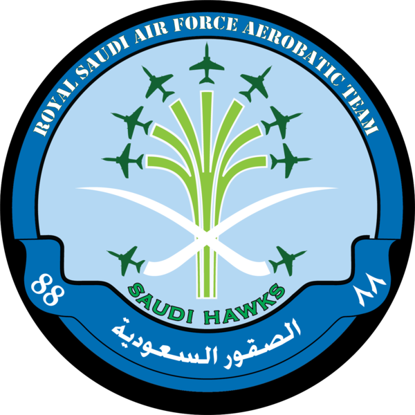 File:Royal Saudi Air Force Aerobatic Team Saudi Hawks.png - Heraldry of ...