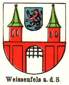 Wappen von Weissenfels/Coat of arms (crest) of Weissenfels