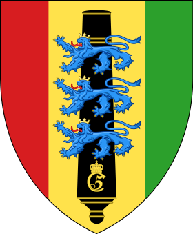 Arms of The Sealand Artillery Regiment, Danish Army