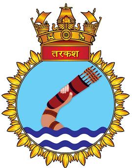 Coat of arms (crest) of the INS Tarkash, Indian Navy