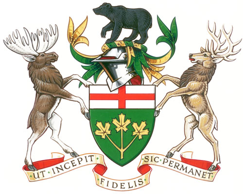 Coat of arms (crest) of Ontario