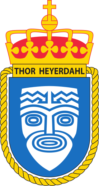 Coat of arms (crest) of the Frigate KNM Thor Heyerdahl (F314), Norwegian Navy