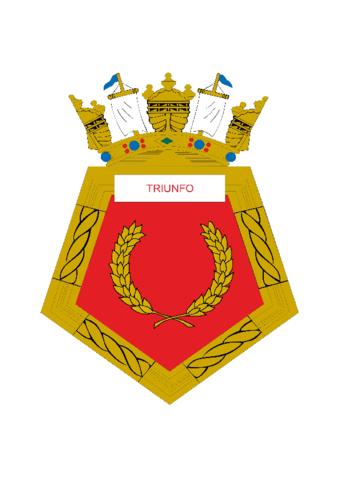 Coat of arms (crest) of the Highseas Tug Triunfo, Brazilian Navy