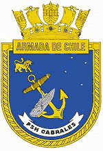 Coat of arms (crest) of the Patrol and Hydrographic Vessel Corneta Cabrales (PSH-77), Chilean Navy