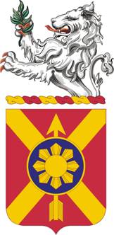 Coat of arms (crest) of the 163rd Field Artillery Regiment, Indiana Army National Guard