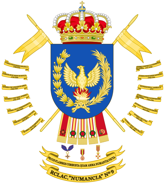 File:Light Armoured Cavalry Regiment No 9 Numancia, Spanish Army.png