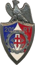 Coat of arms (crest) of the 20th Train Regiment, French Army