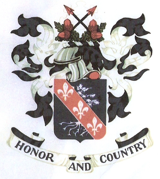 center Coat of arms (crest) of 327th Infantry Regiment, US Army