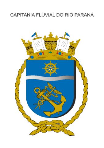 Coat of arms (crest) of the River Captain of Rio Paraná, Brazilian Navy