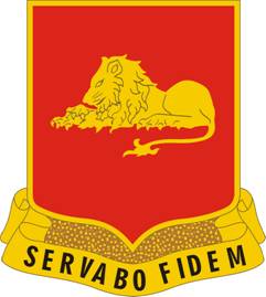 Coat of arms (crest) of 33rd Field Artillery Regiment, US Army