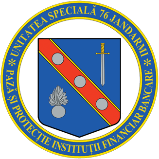 Coat of arms (crest) of 76th Gendarmerie Special Unit For Guard and Protection of Financial Institutions and Banks