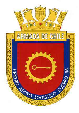 Coat of arms (crest) of the Marine Infantry Logistics Support Centre, Chilean Navy