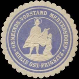 Wappen von Mertensdorf/Arms (crest) of Mertensdorf