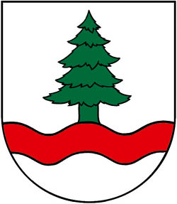 Coat of arms (crest) of Červená Voda (Sabinov)