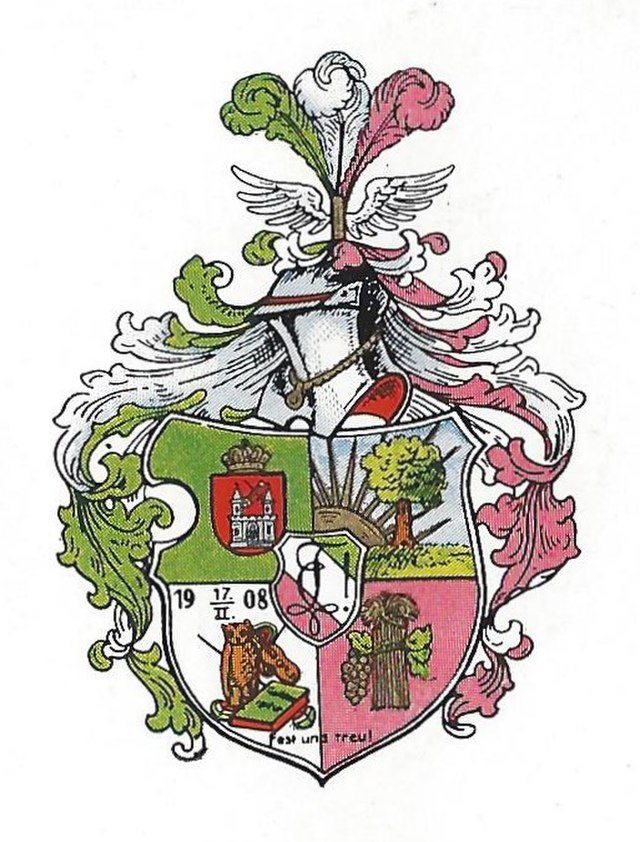 Arms (crest) of the Corporation Teutonia Dorpat (Tartu)
