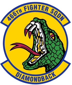 Coat of arms (crest) of the 466th Fighter Squadron, US Air Force